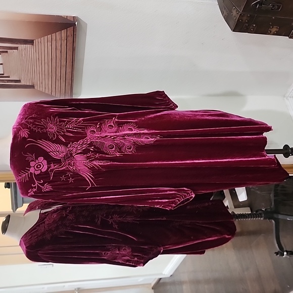 NWT JOHNNY WAS VELVET DRESS SIZE XL - Picture 9 of 10